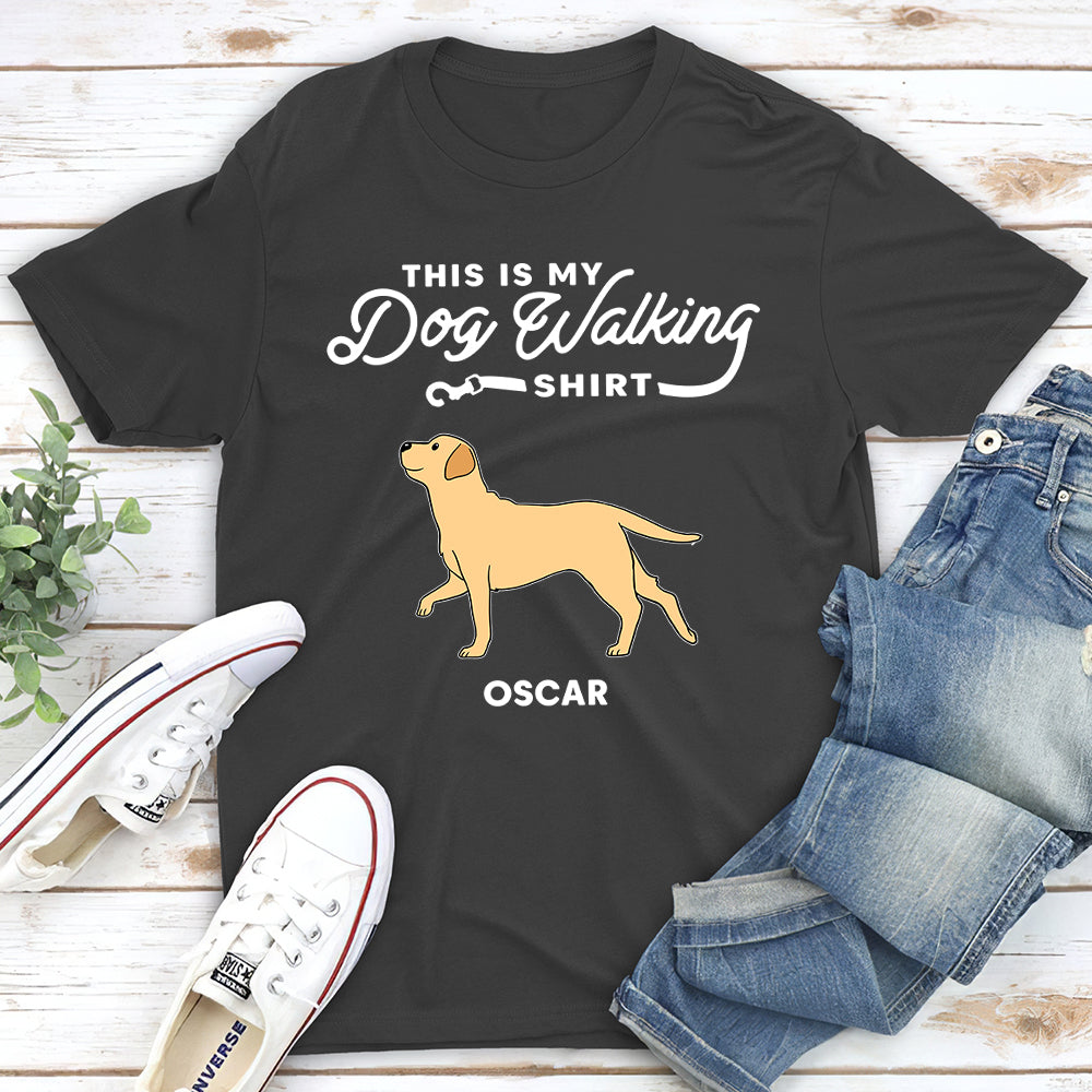 Unique Personalized Custom Unisex Walking T-shirt - Ideal Gift for Pet Lovers