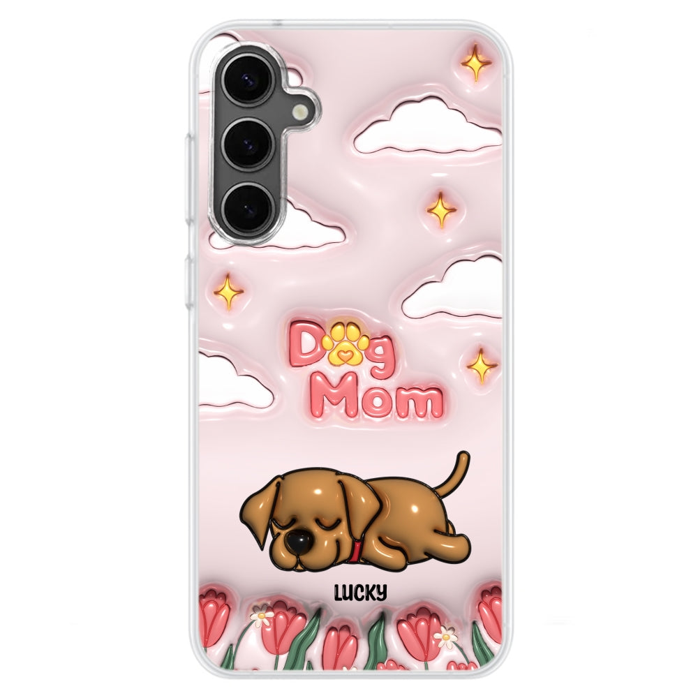 I Love My Dog Mom - Unique Personalized Custom 3D Inflated Effect Phone Case for Fashion - Conscious Users