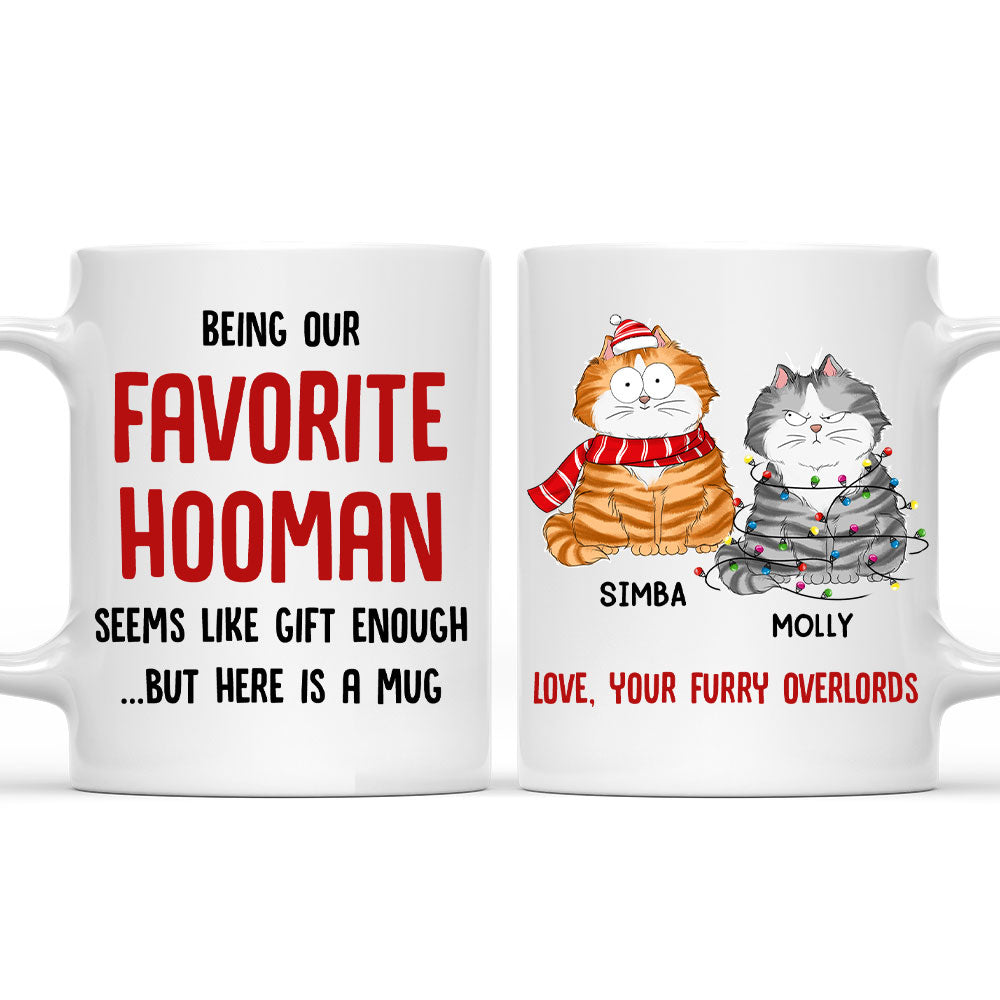 Being Favorite Hooman - Customizable Personalized Ceramic Coffee Mug for Pet Lovers