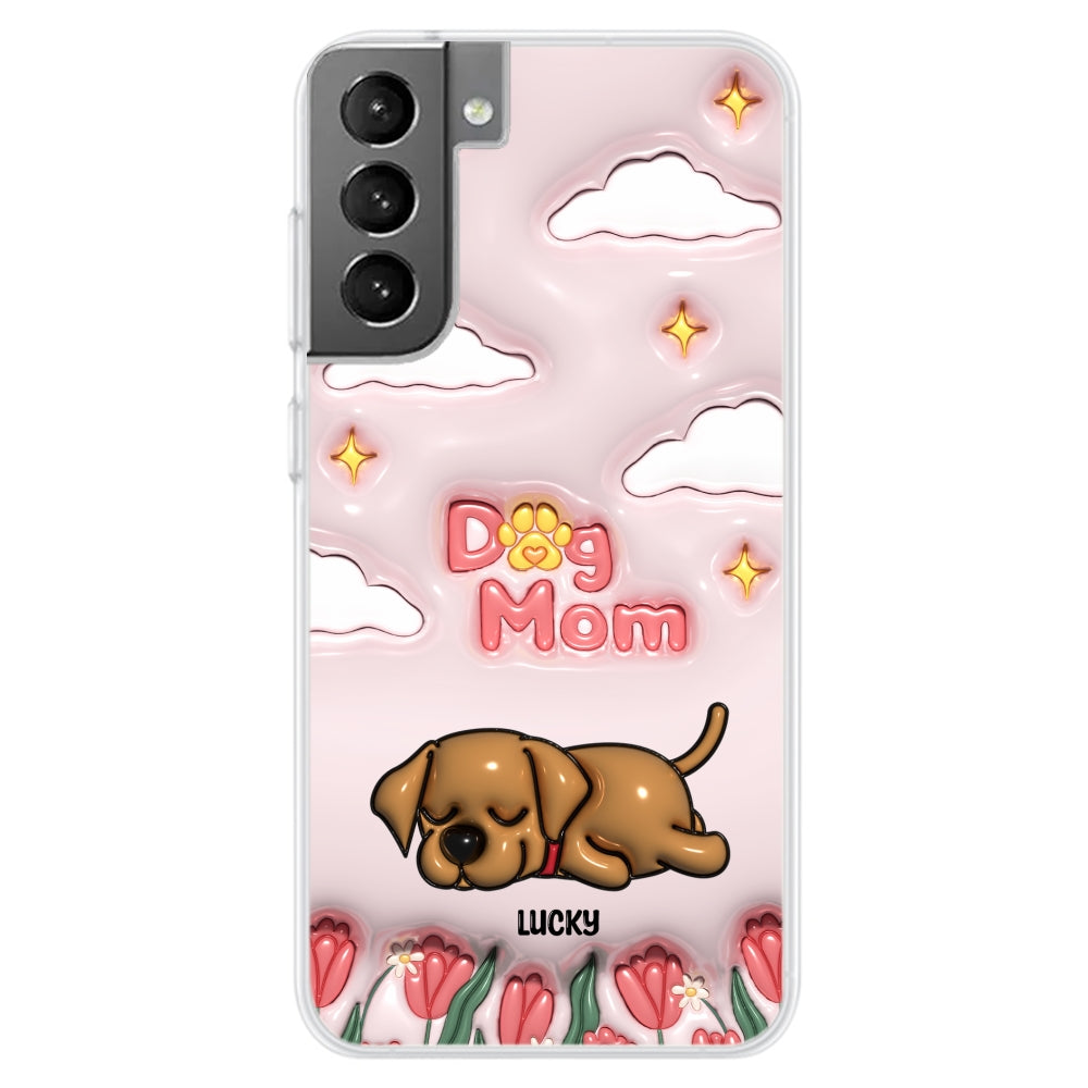 I Love My Dog Mom - Unique Personalized Custom 3D Inflated Effect Phone Case for Fashion - Conscious Users