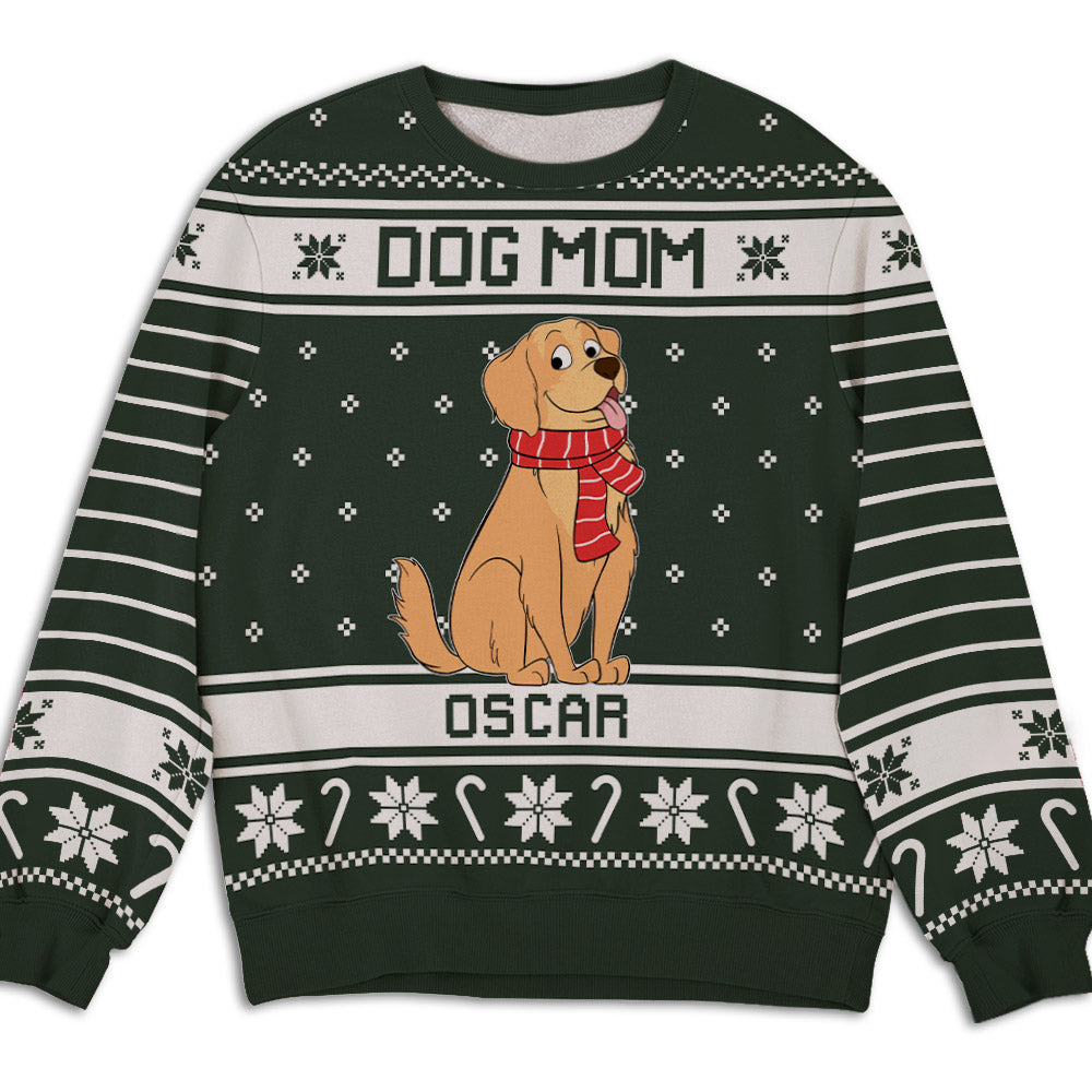 Personalized Custom All-Over-Print Christmas Sweatshirt for Pet Lovers