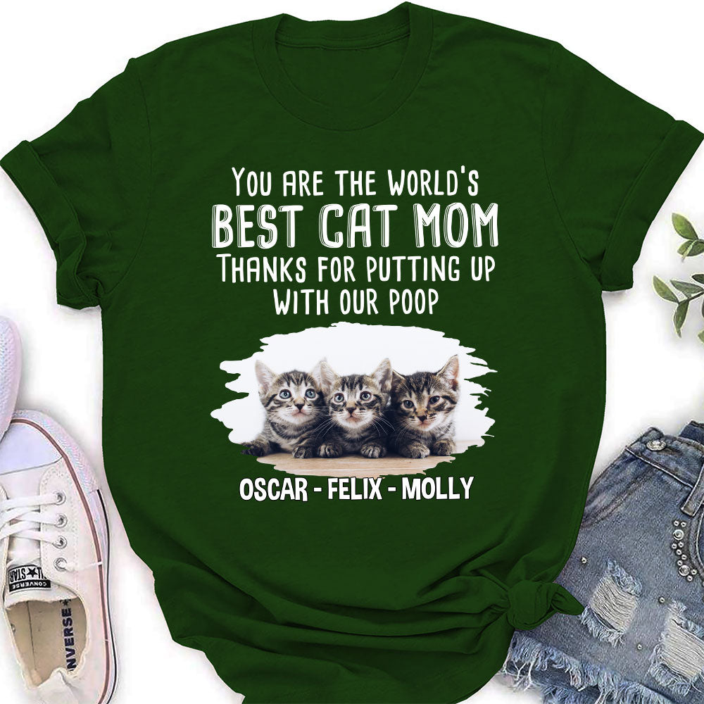 Putting Up With Us - Customizable Personalized Women's T-shirt for Pet Lovers