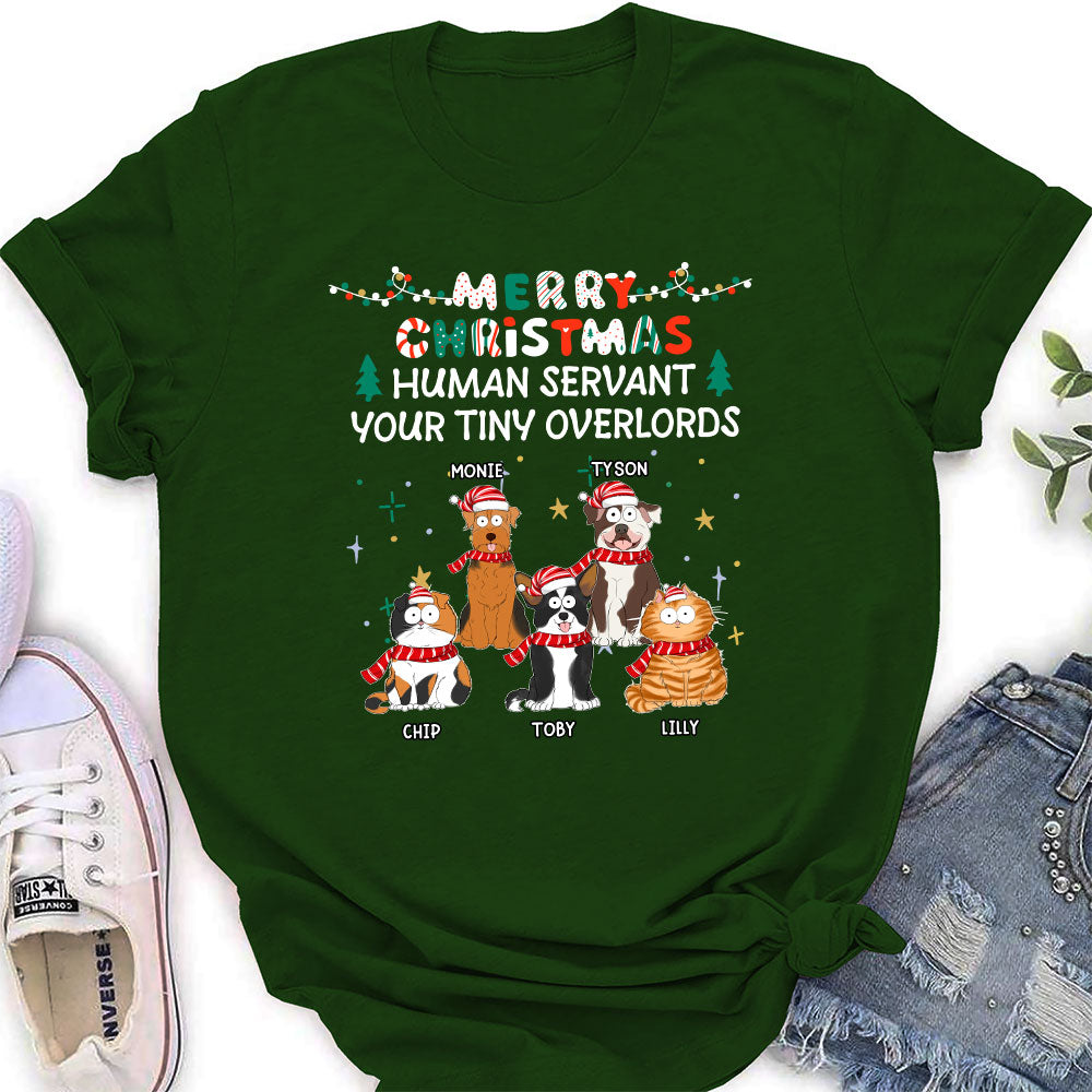 Meowy Christmas - Exquisite Personalized Custom Women's T-shirt for Pet Lovers