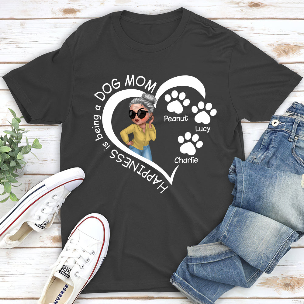 Personalized Custom Unisex Happiness, Heart Line T-shirt - Ideal Gift for Pet Lovers