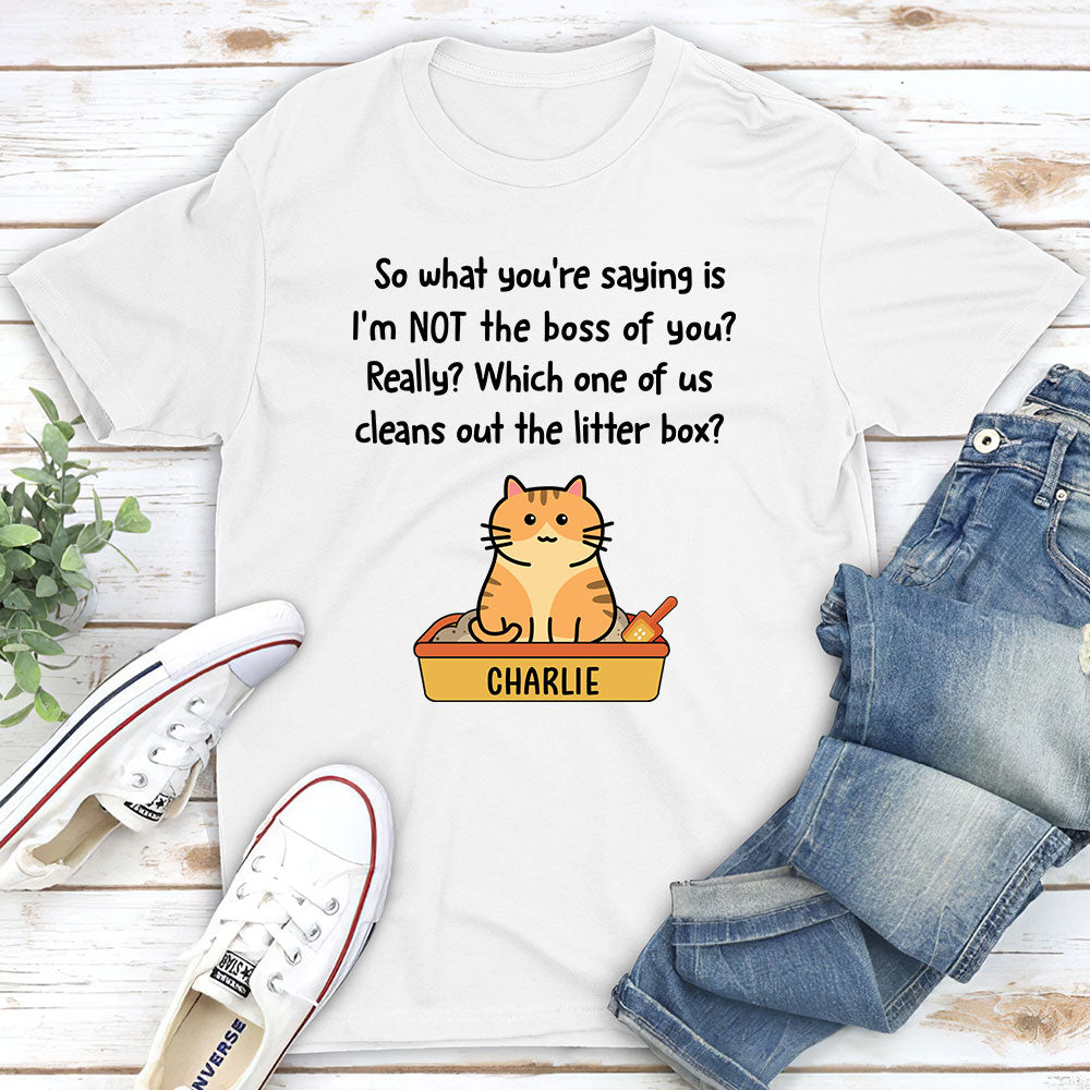 The Real Boss - Personalized Custom Unisex 5.3 oz T-shirt for Pet Lovers