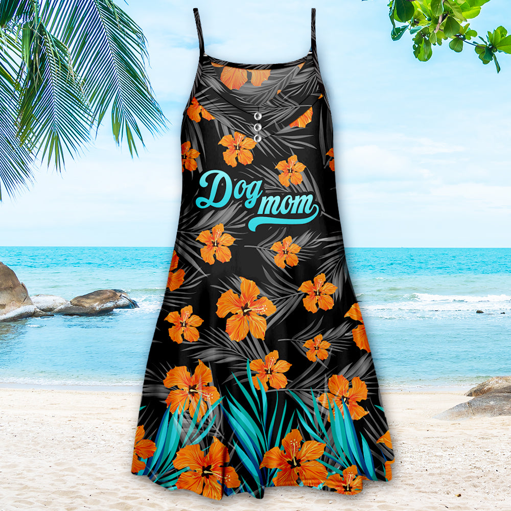 Stylish Dog Mom Adjustable Strap Dress - Ideal Gift for Dog Lovers