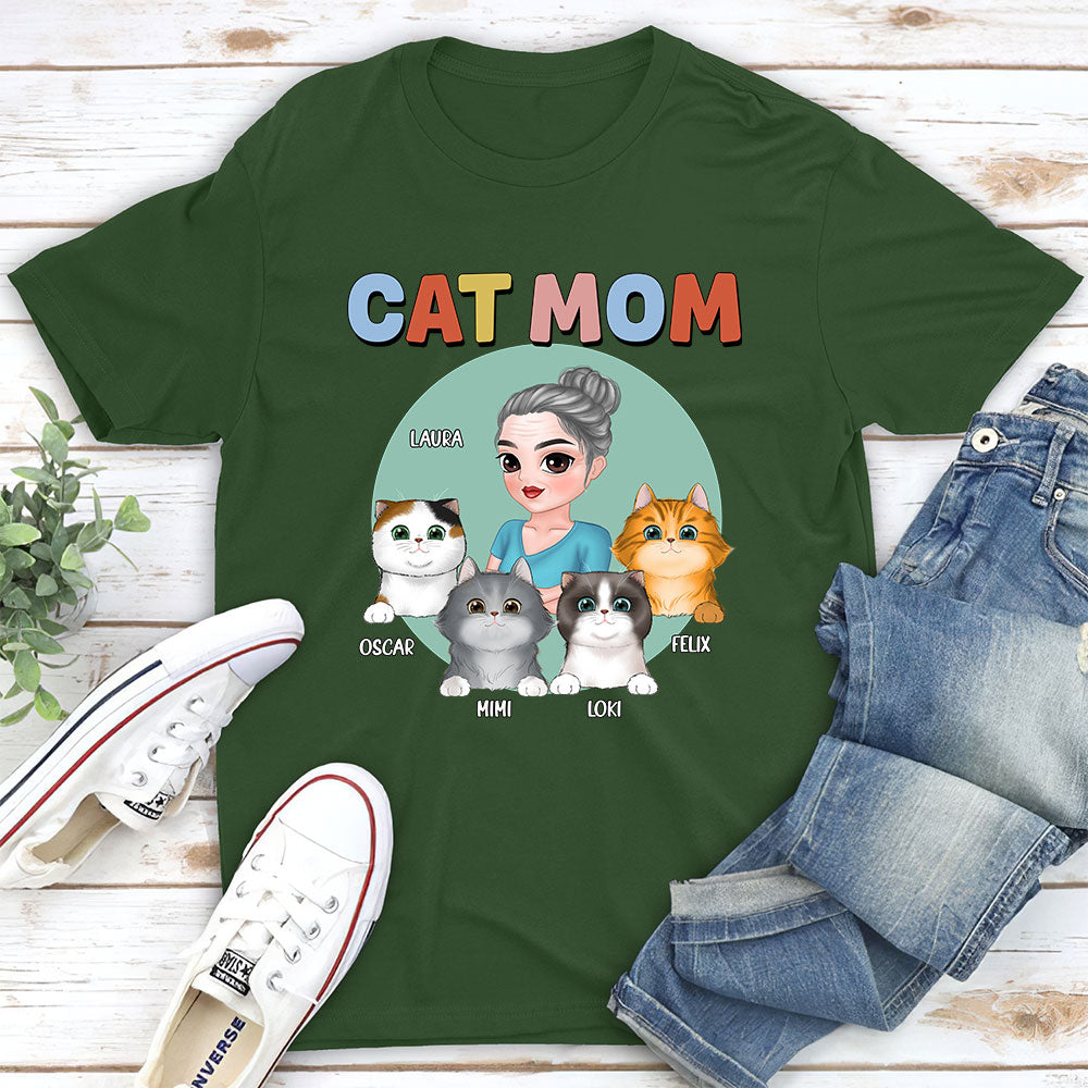 Cat Mom - Personalized Custom Unisex T-shirt for Pet Lovers