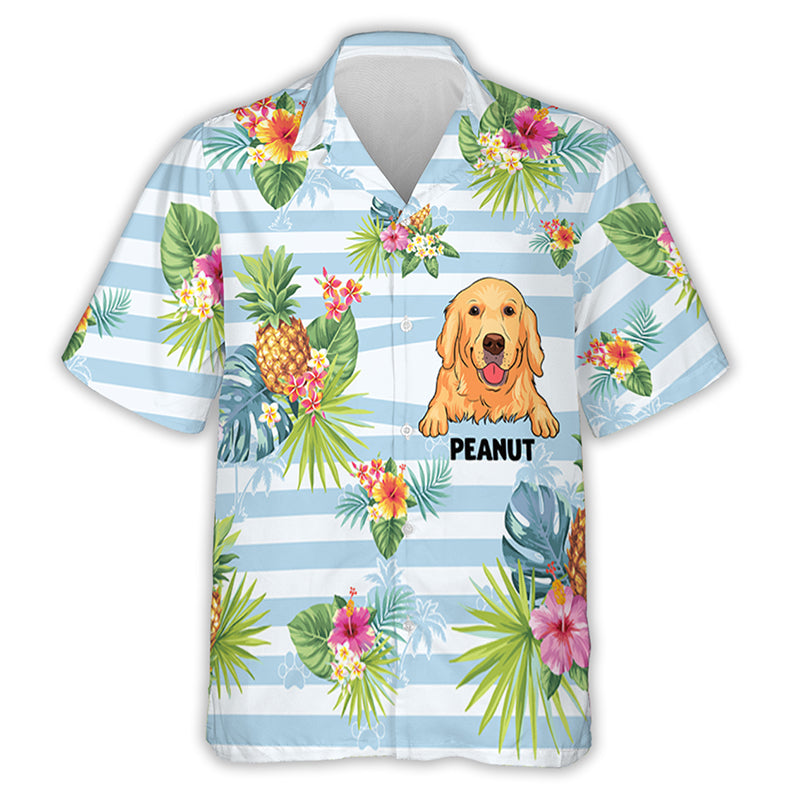 Personalized Custom Dog-themed Hawaiian Shirt for Summer