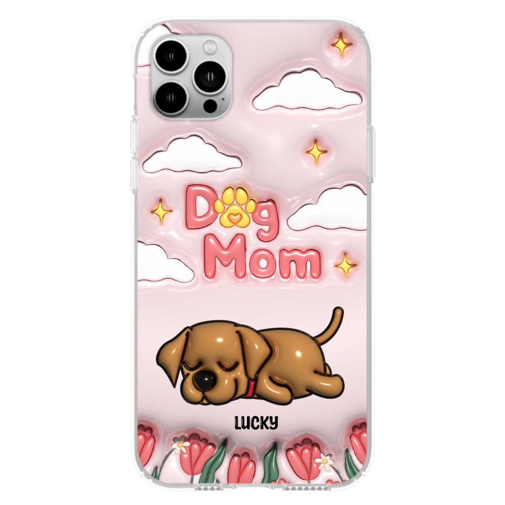 I Love My Dog Mom - Unique Personalized Custom 3D Inflated Effect Phone Case for Fashion - Conscious Users