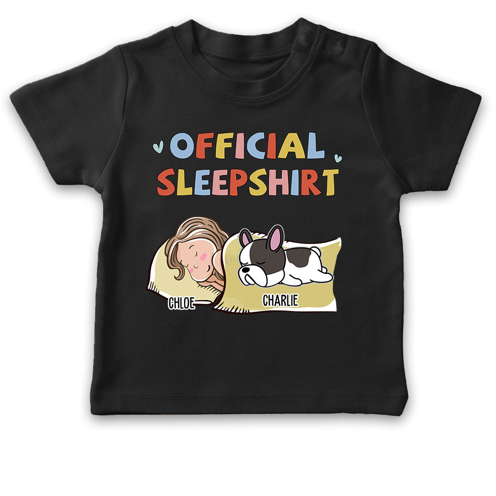 Sleeping Dog Personalized Custom Youth T-shirt - Sleepshirt Version 2