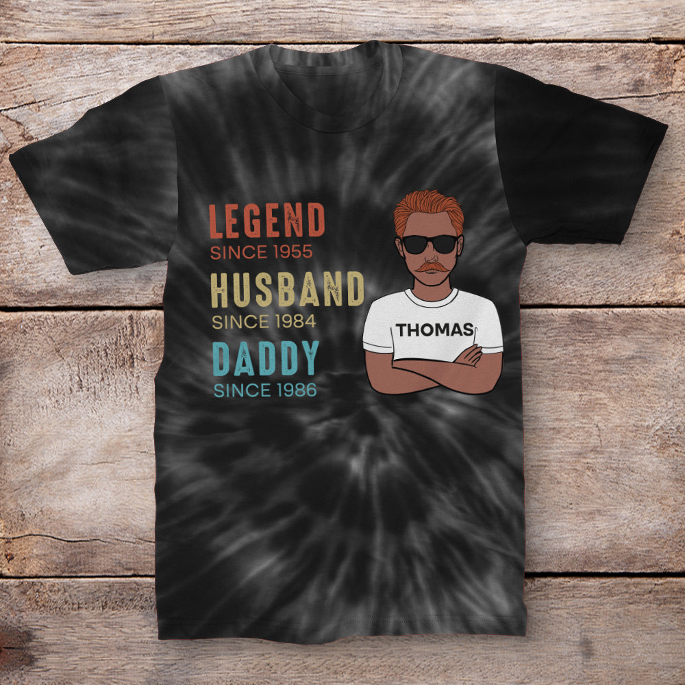 Legend Husband - Personalized Custom All-over-print Comfortable Polyester-Spandex T-shirt