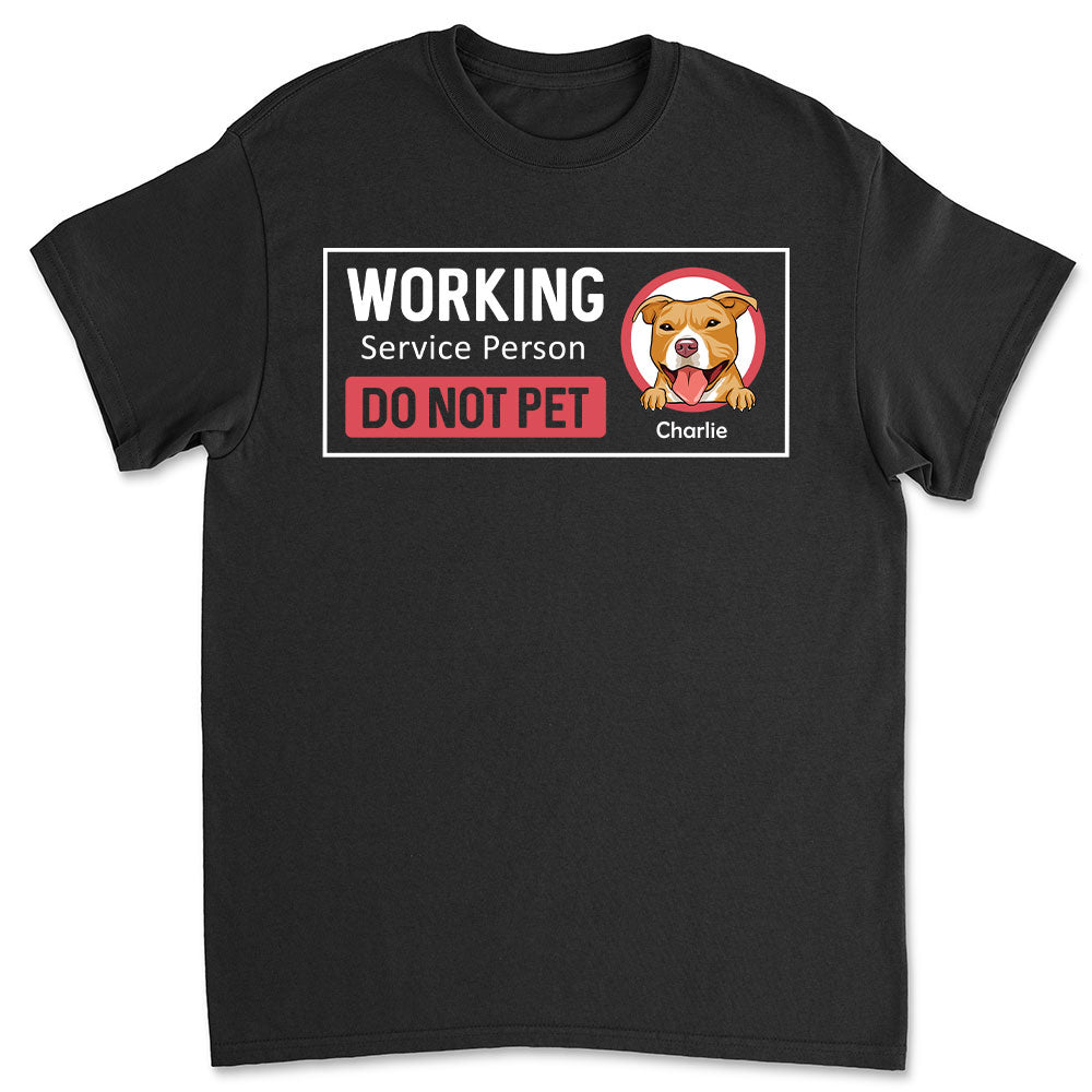 Personalized Custom Unisex Working Service Person T-shirt - Ideal Gift for Pet Lovers