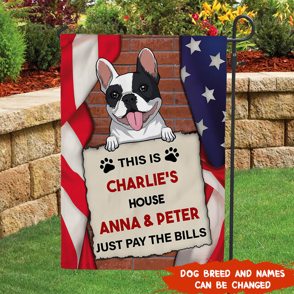 Personalized Custom Dog House Garden Flag - Ideal Gift for Pet Lovers