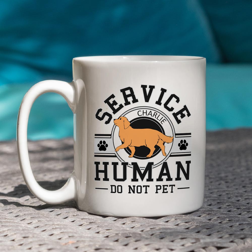 Service Human Logo - Personalized Custom 11oz/15oz Coffee Mug for Pet Lovers