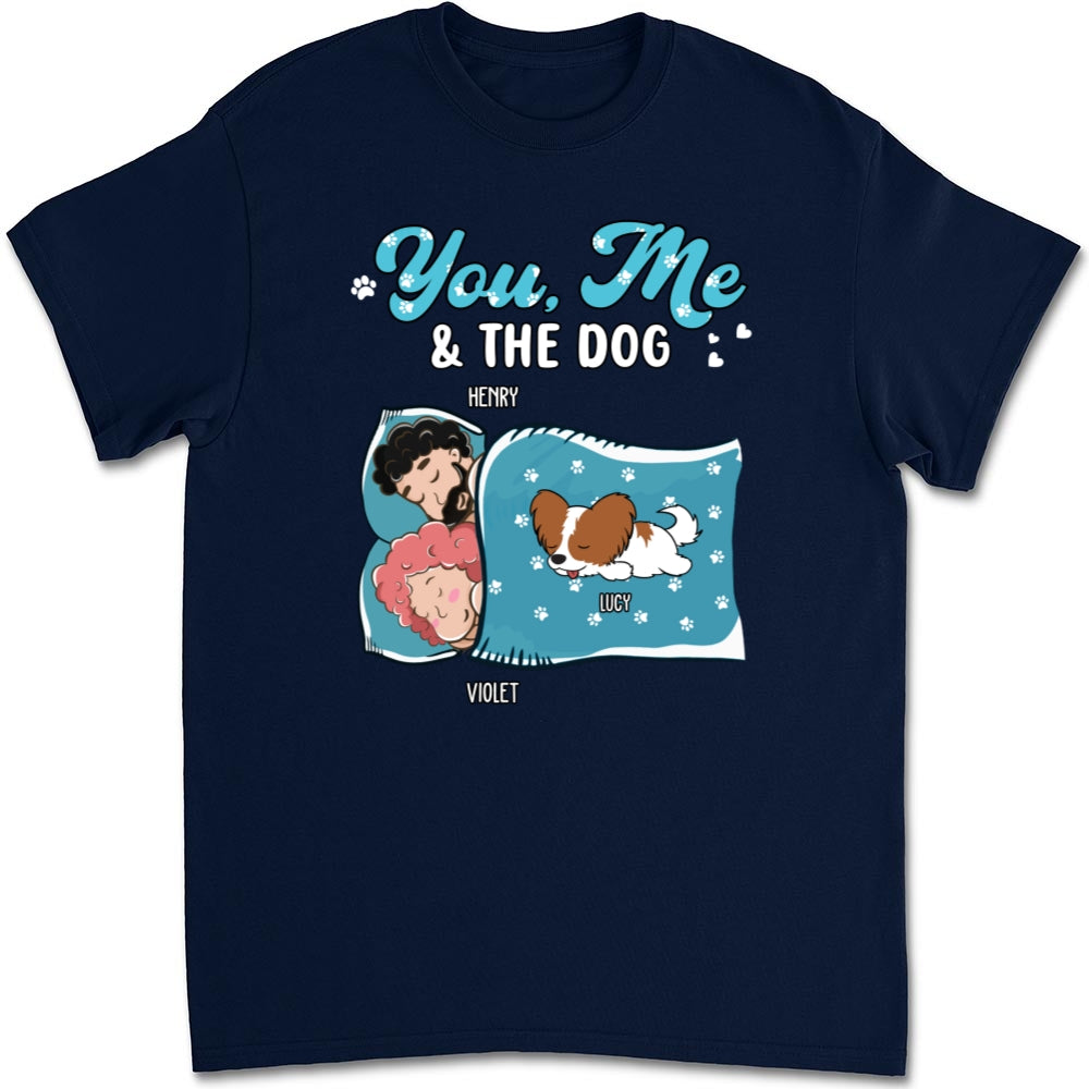 Unique Personalized Custom Unisex Sleepshirt - You, Me, And The Dogs
