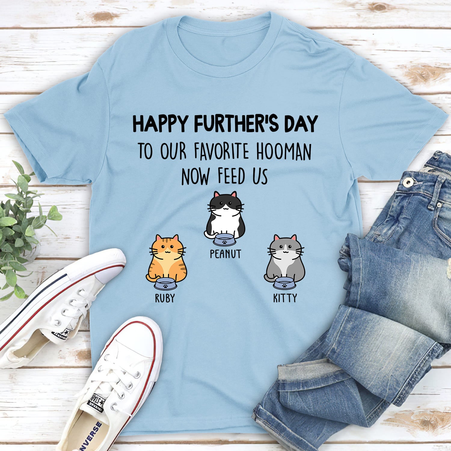 Happy Further’s Day - Personalized Custom Unisex 5.3 oz T-shirt for Pet Lovers