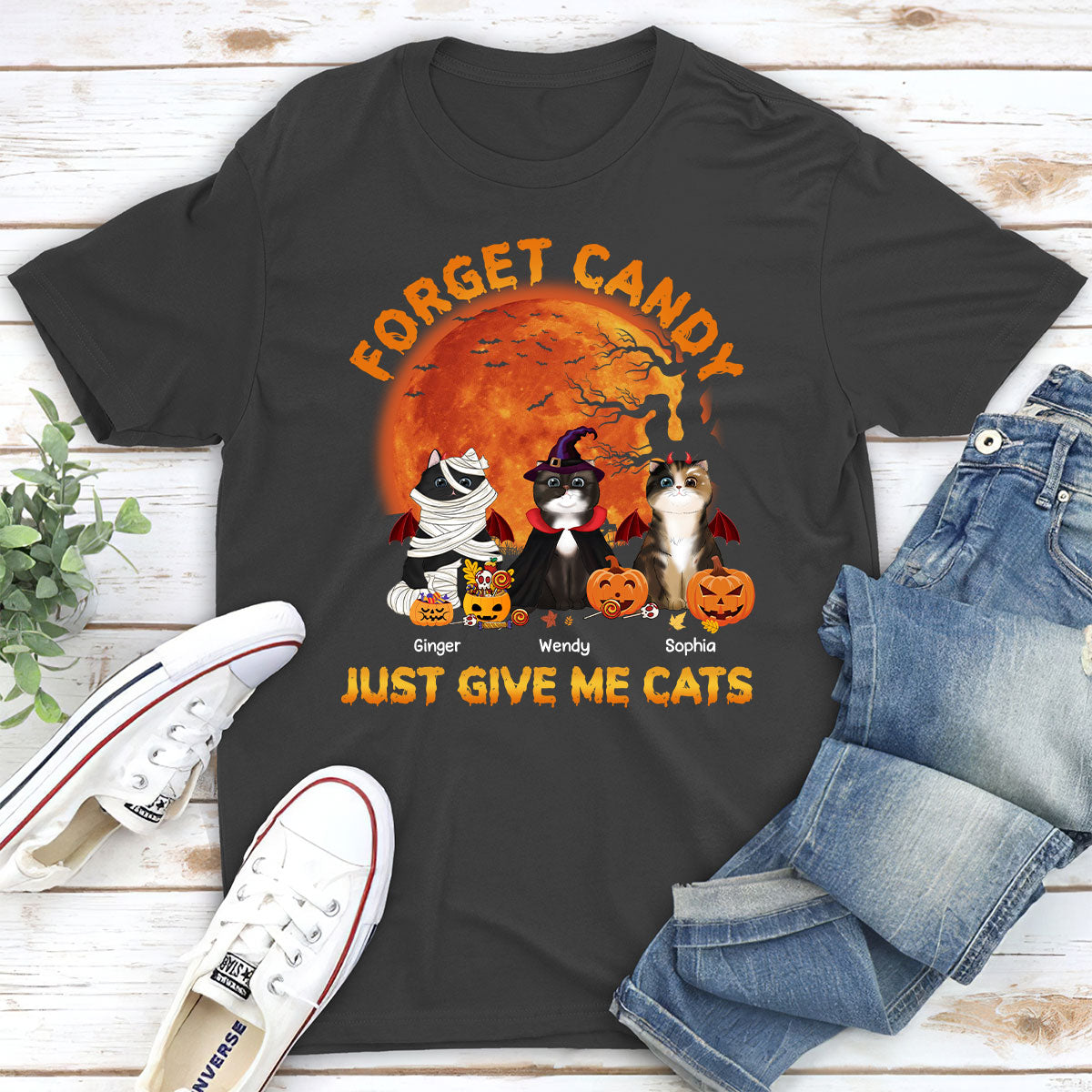 Give Me Cats - Stunning Personalized Custom Unisex 5.3 oz T-shirt for Pet Lovers