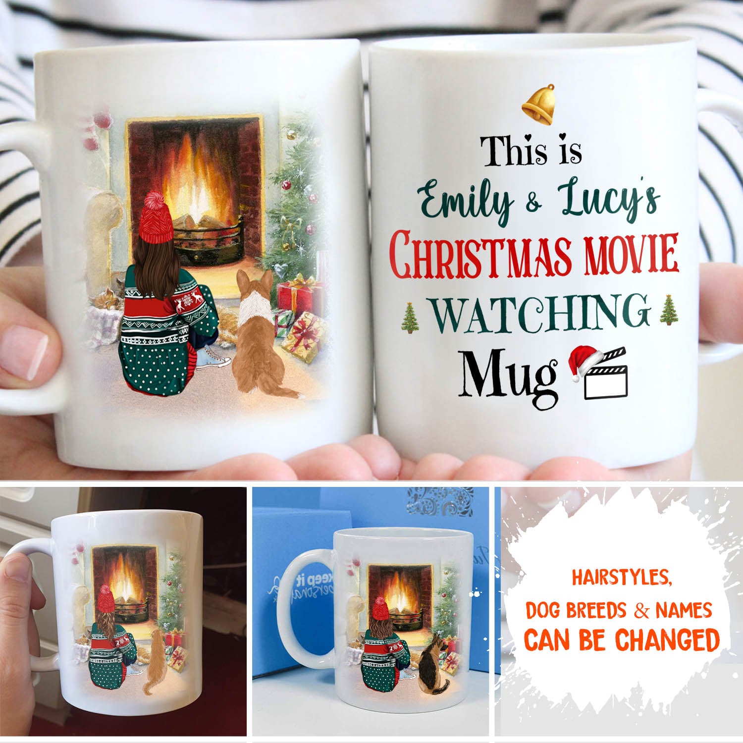 Unique Personalized Custom Christmas Movies Coffee Mug - Ideal Gift for Pet Lovers