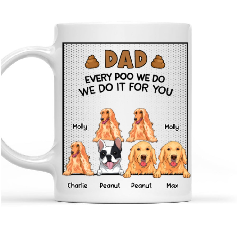 Personalized Custom 'Thanks For Picking Up Our Poop' Coffee Mug - Ideal for Pet Lovers