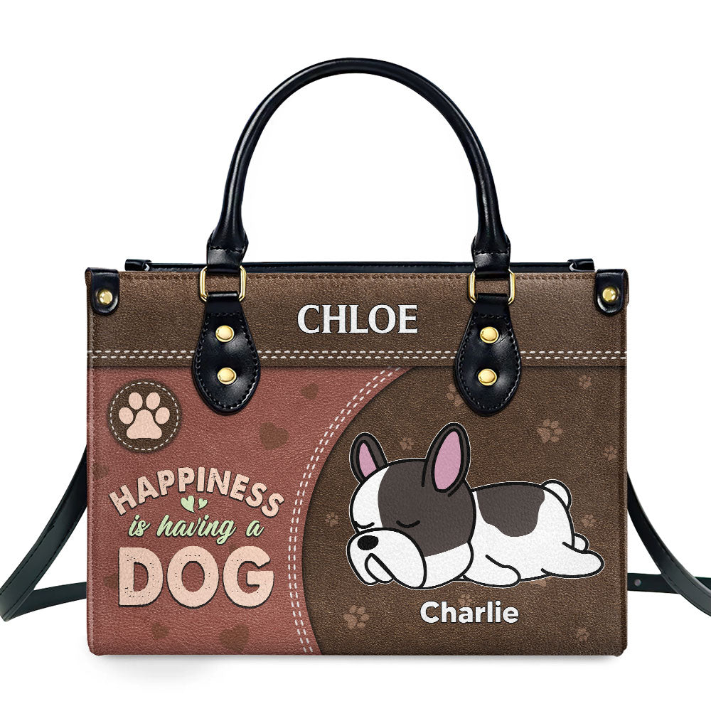 Personalized Custom Leather Bag for Dog Lovers