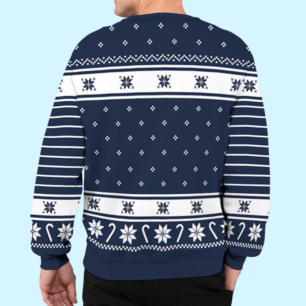 Personalized Custom All-Over-Print Christmas Sweatshirt for Pet Lovers