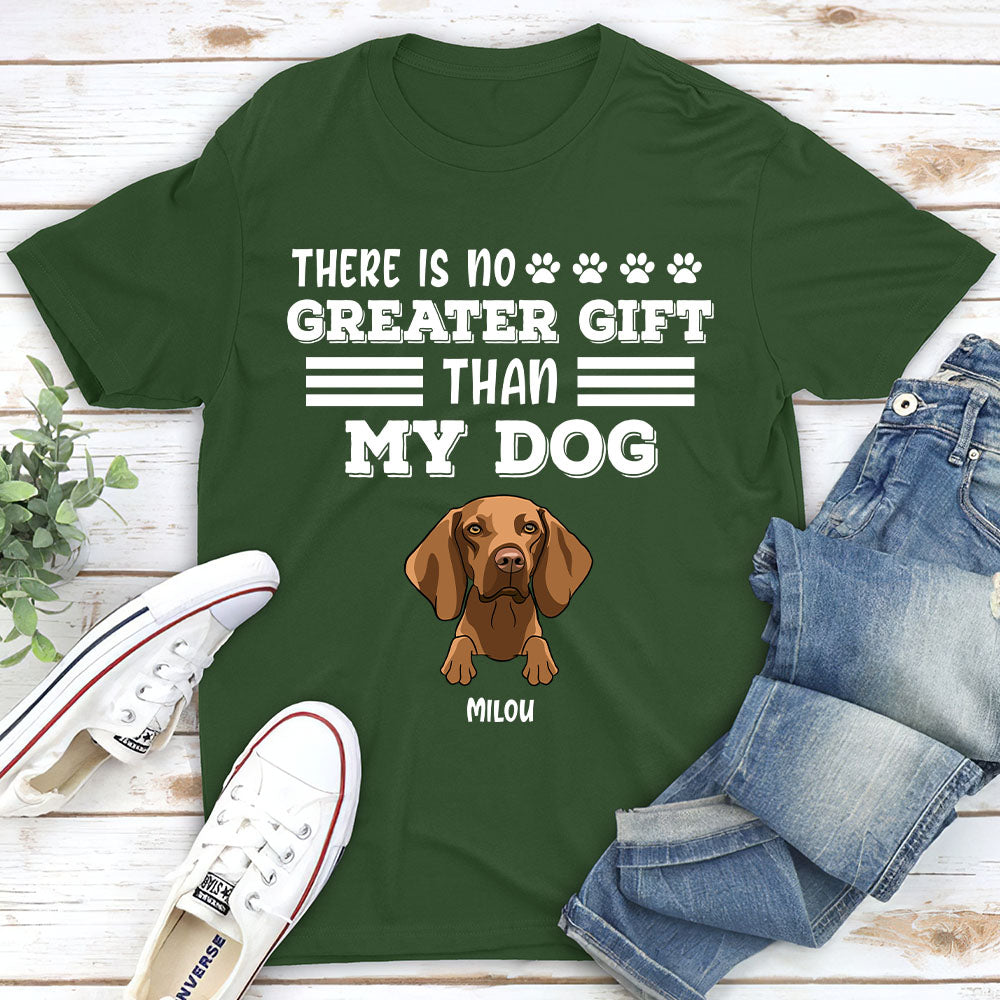 No Greater Gift - Personalized Custom Unisex 5.3 oz T-shirt for Pet Lovers