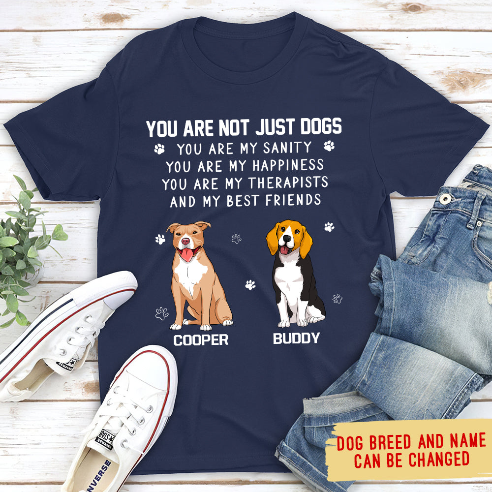 Unique Personalized Custom Unisex 'Not Just A Dog' T-shirt for Pet Lovers