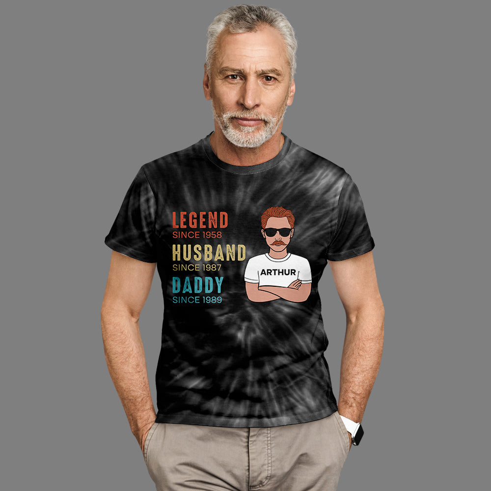 Legend Husband - Personalized Custom All-over-print Comfortable Polyester-Spandex T-shirt