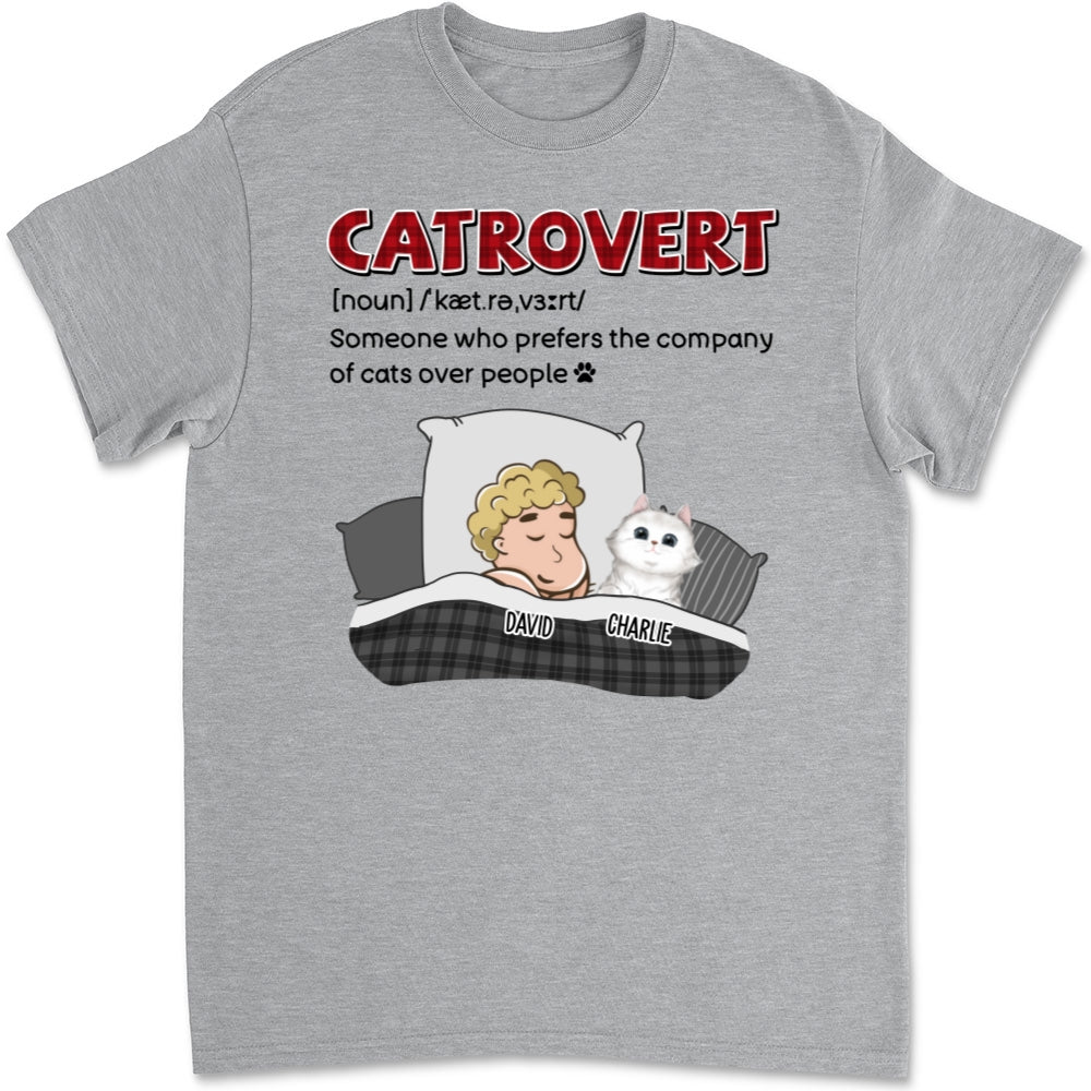 Catrovert - Personalized Custom Unisex 5.3 oz T-shirt for Pet Lovers