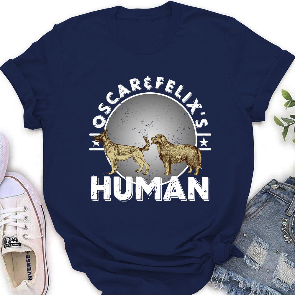 Customizable Dog - Lover Circle Personalized Women's T - shirt: A Perfect Gift for Pet Enthusiasts