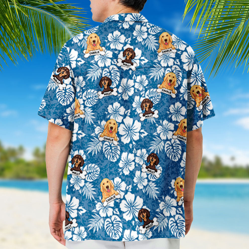 Unique Dog Pattern - Personalized Custom Hawaiian Shirt for Pet Lovers