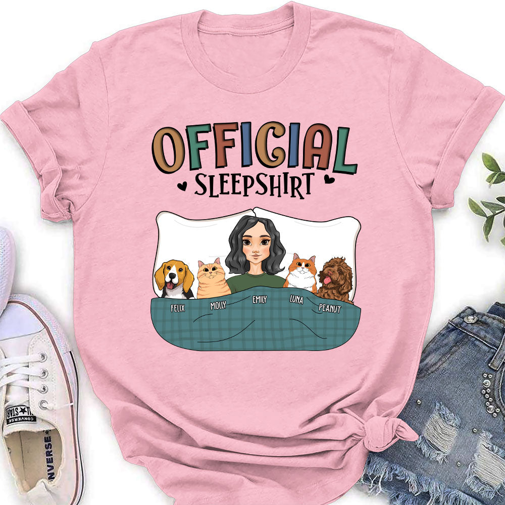 Official Personalized Custom Women's Sleepshirt Featuring Pets - Ideal Gift for Pet Lovers