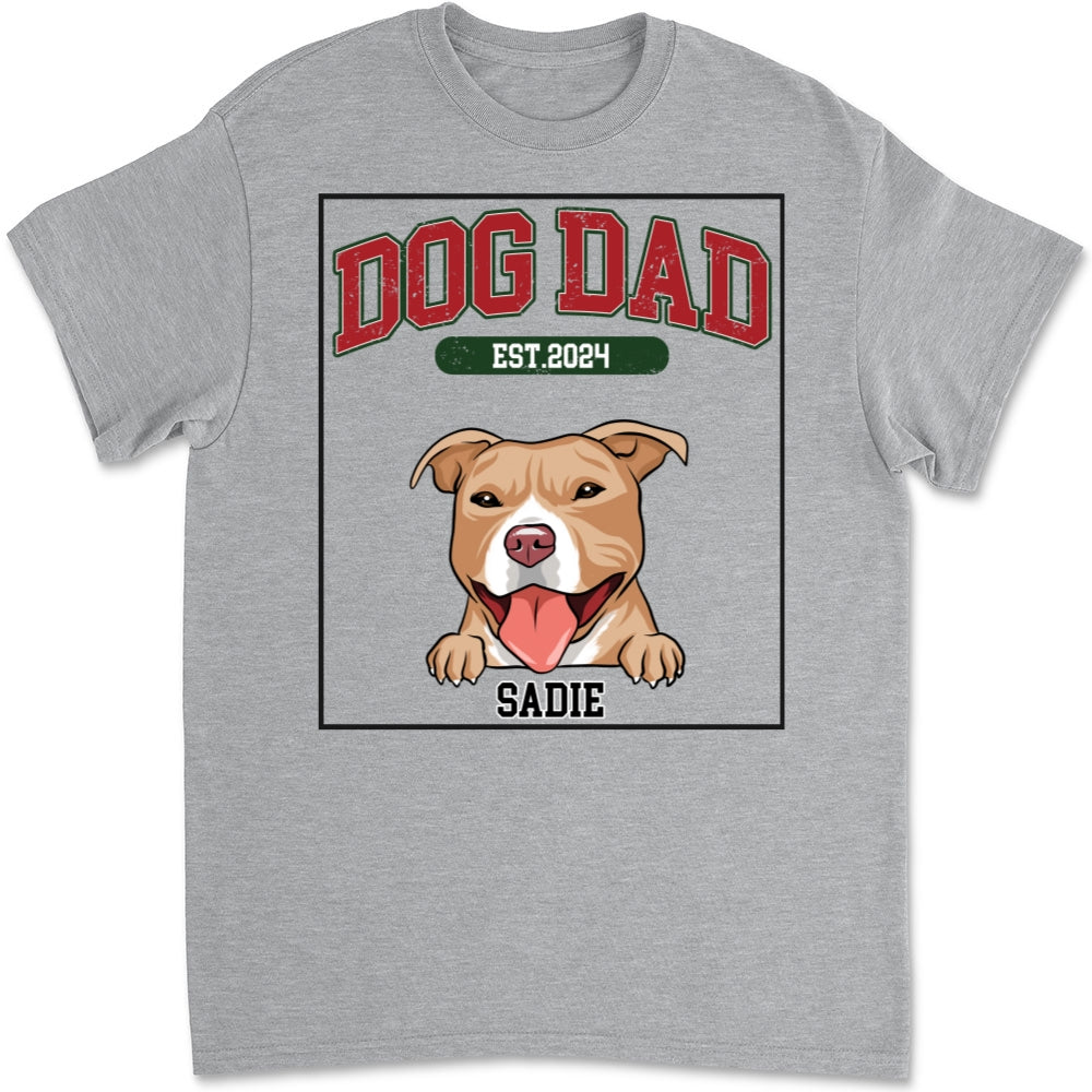 Love You My Mom Dad - Personalized Custom Unisex 5.3 oz T-shirt for Pet Lovers
