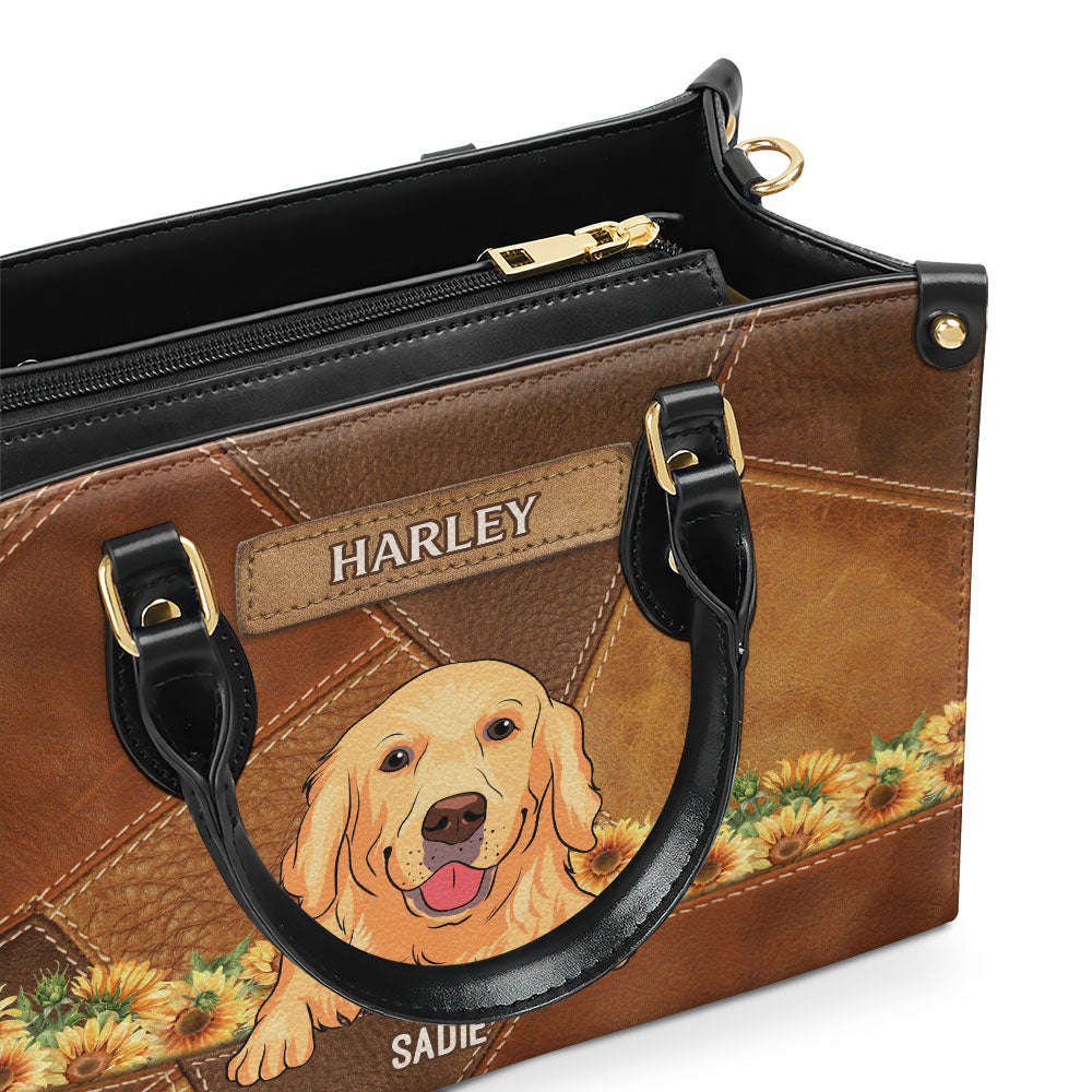 Vintage Personalized Custom Leather Bag for Pet Moms - Show Your Love for Fur Babies