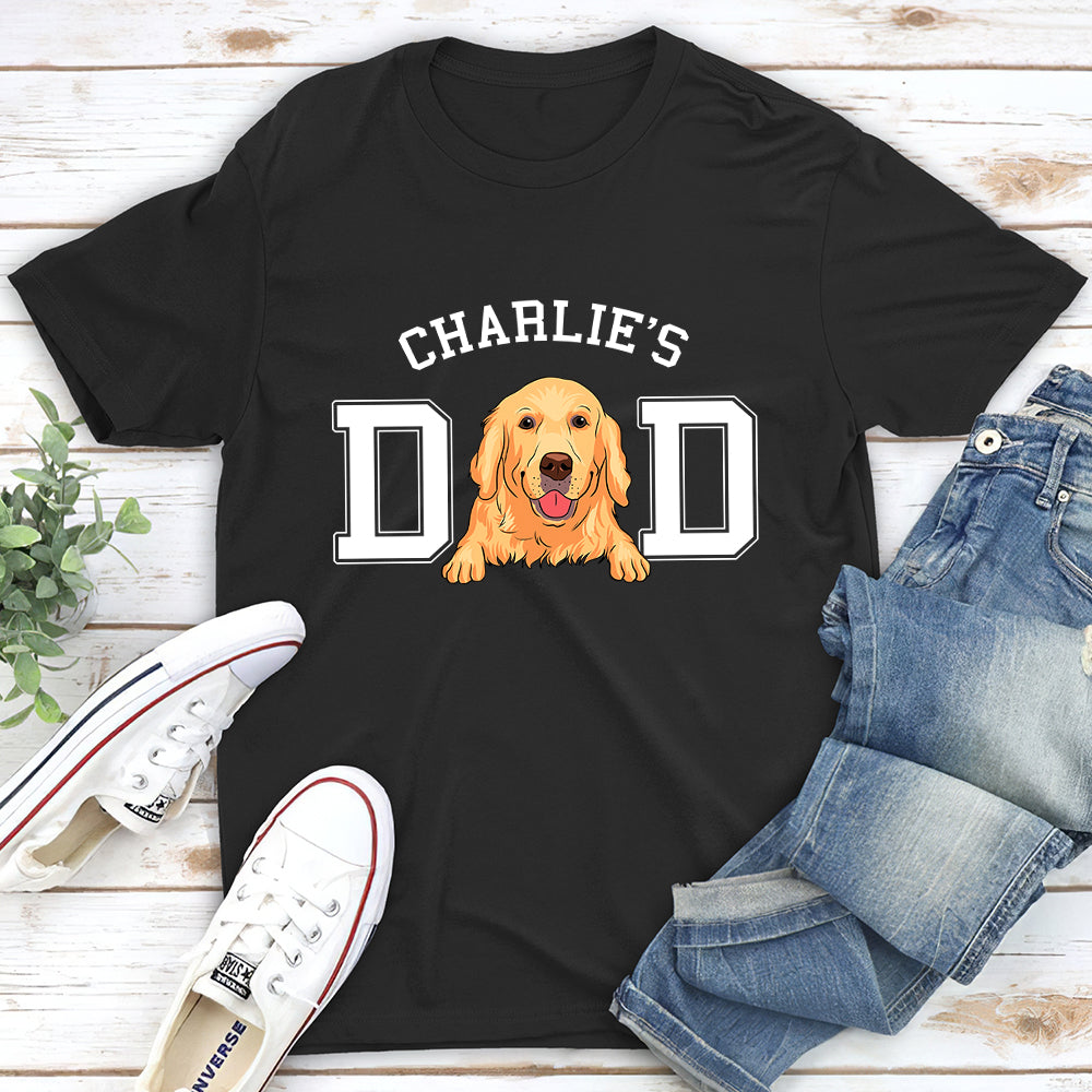 Personalized Custom Unisex Dog Dad/Mom Basic T-shirt - Ideal Gift for Pet Lovers