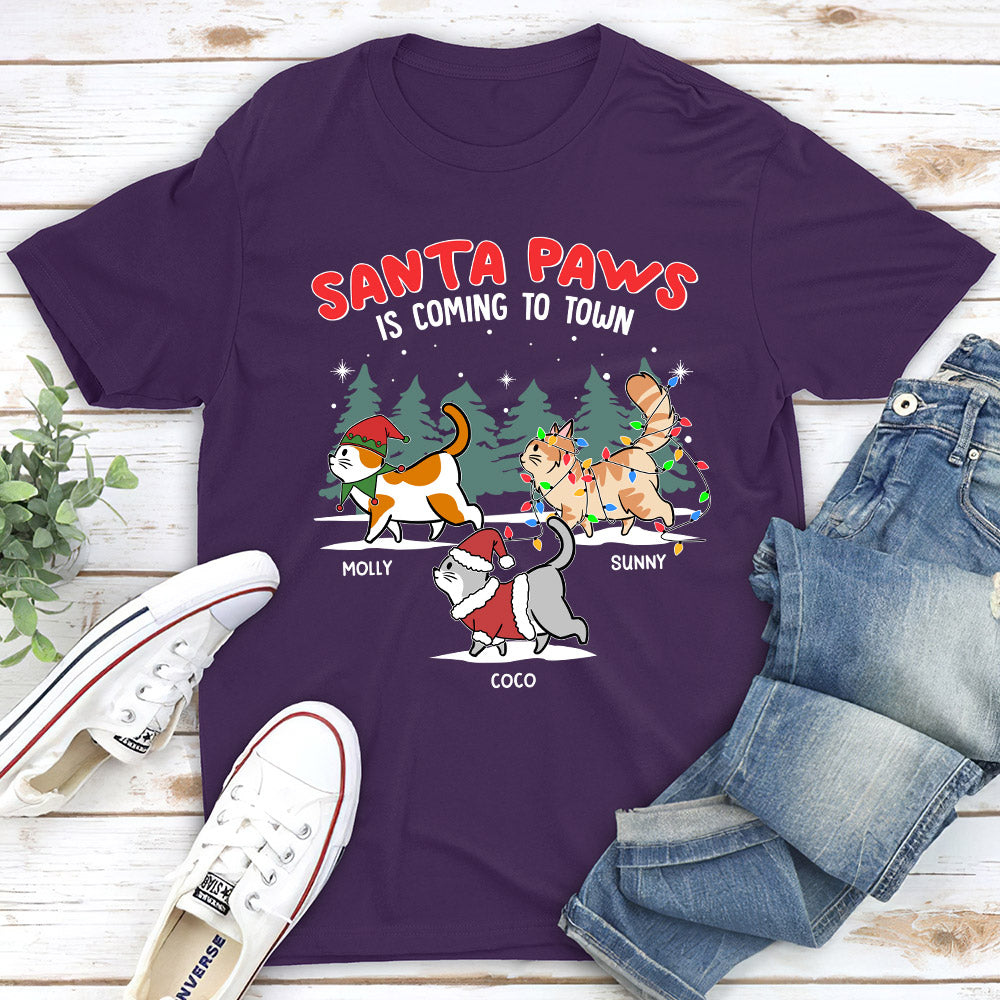 The Santa Paws - Personalized Custom Unisex 5.3 oz T-shirt for Pet Lovers