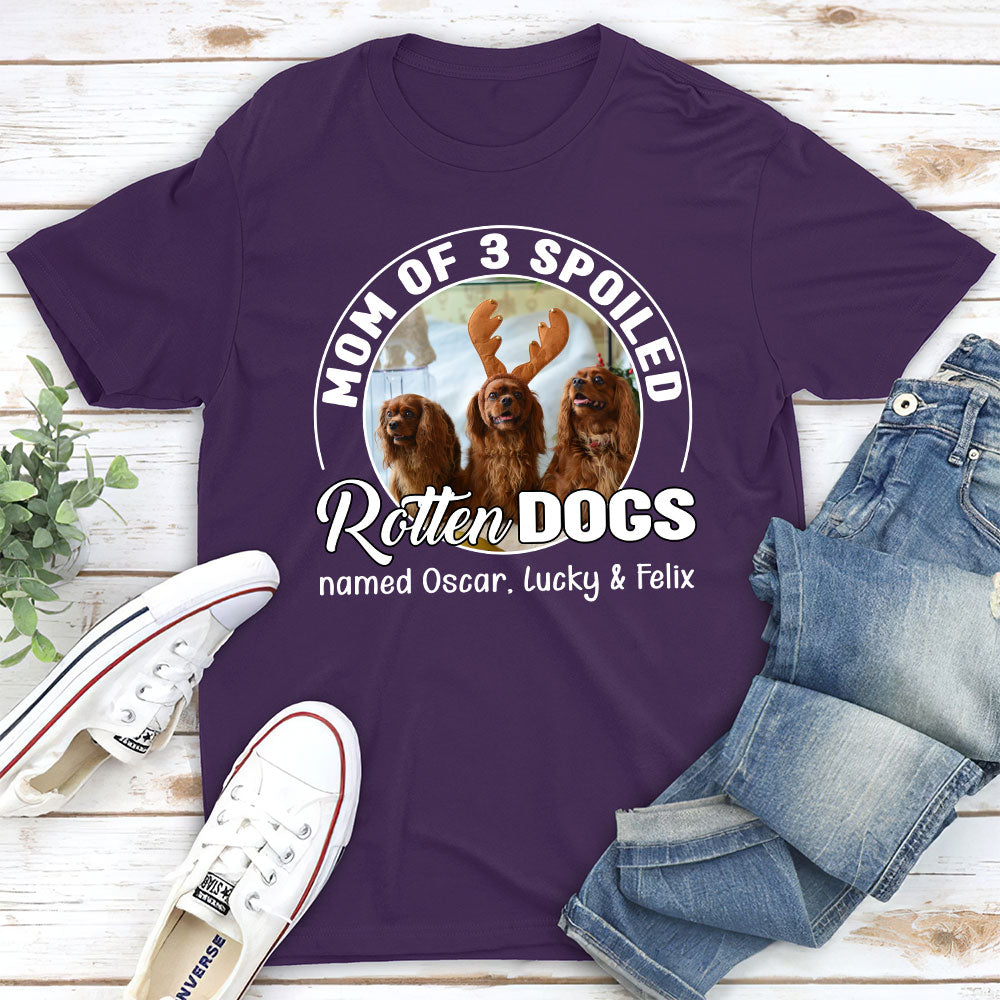 Spoiled Rotten Dog Chibi Cartoon Personalized Custom Unisex 5.3 oz T-shirt - Ideal Gift for Pet Lovers