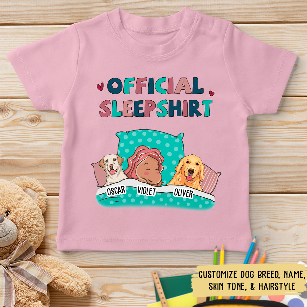 Personalized Custom Dog Official Sleepshirt for Youth - Ideal Gift T - shirt