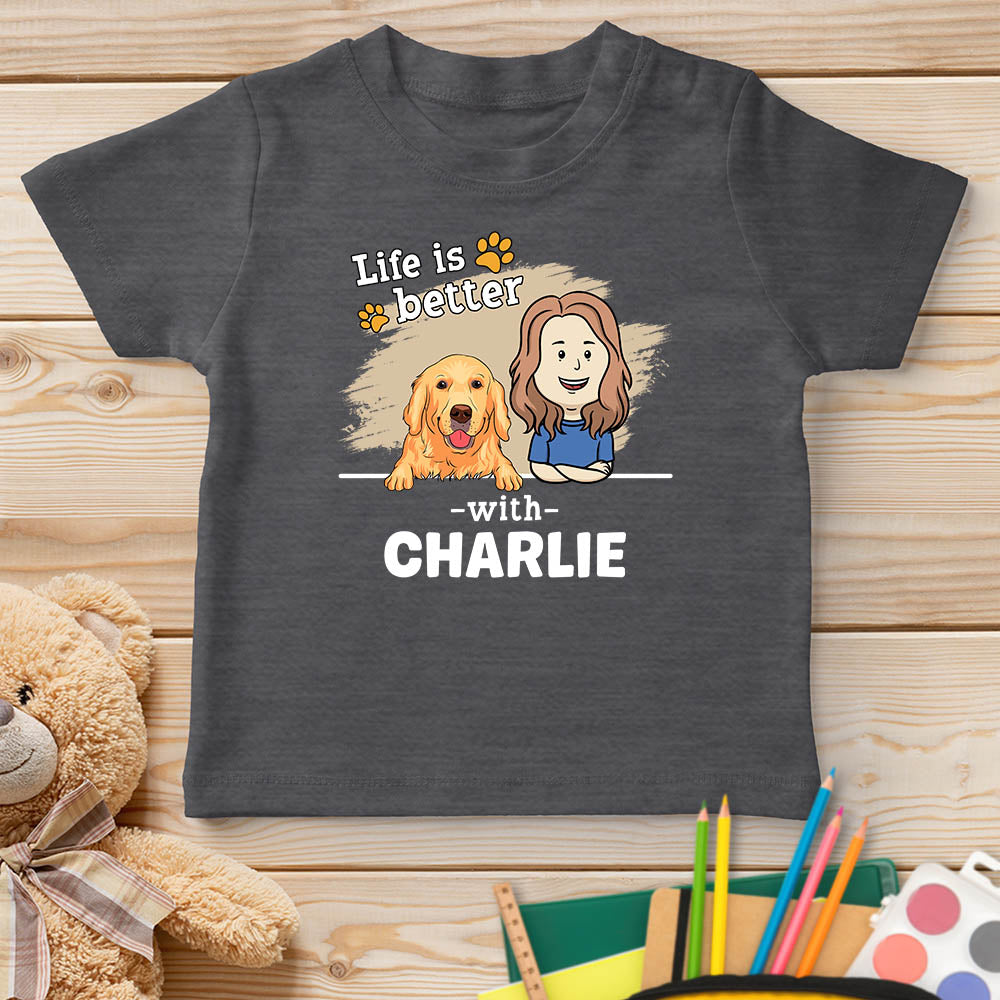 With Pet 2 - Unique Personalized Custom Youth T-shirt for Pet Lovers