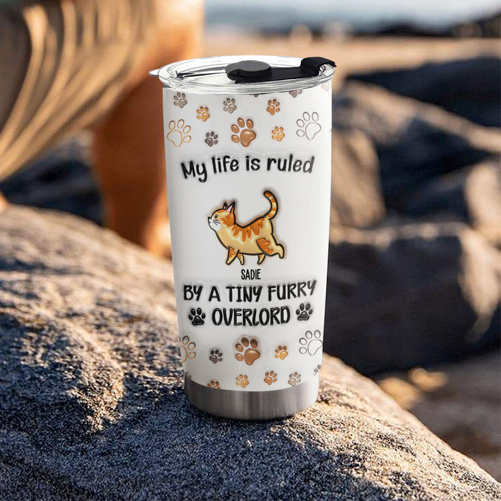 Your Overlords - Personalized Custom 3D Inflated Effect 20oz Stainless Steel Tumbler with Thousands of Cool Designs