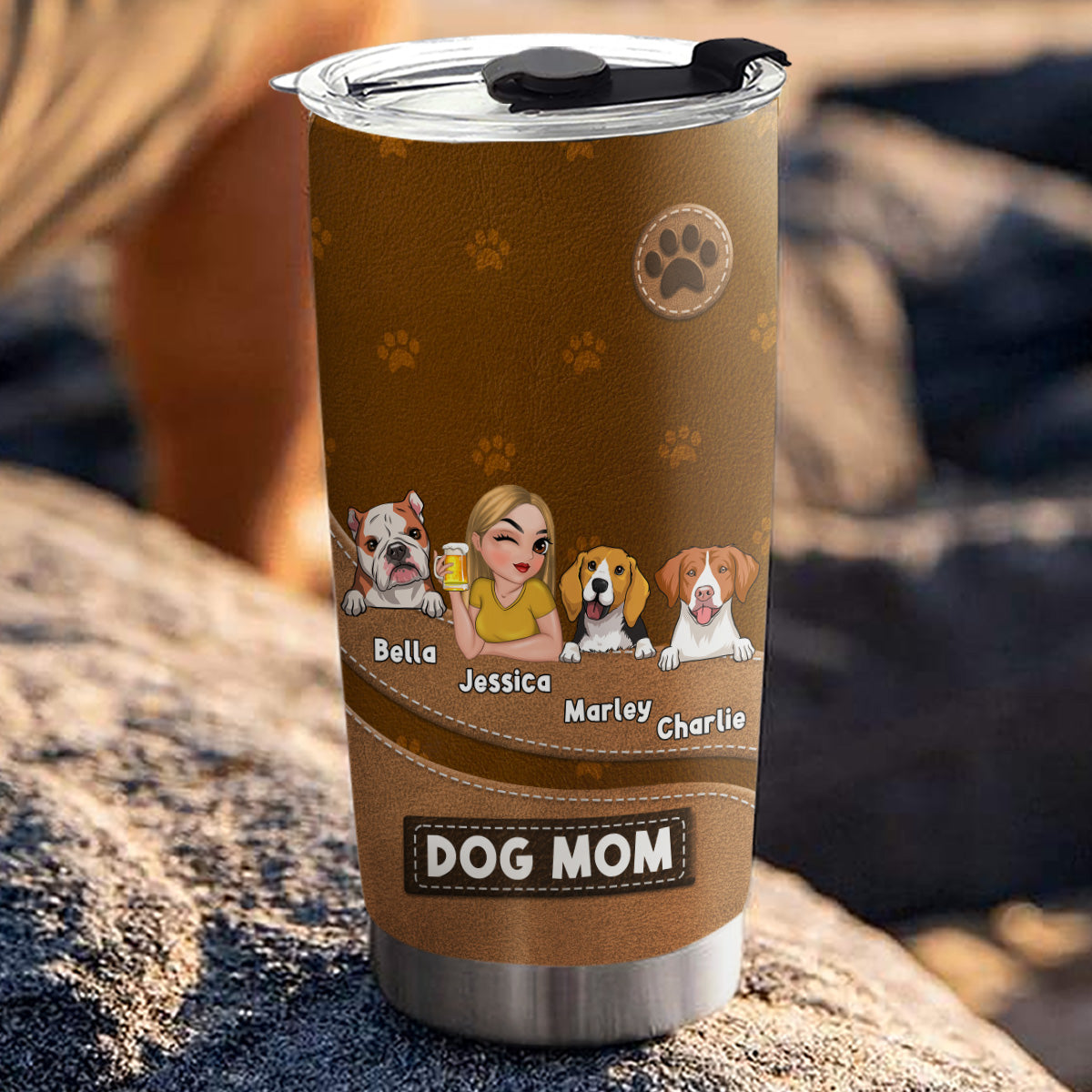 Life Is Better With Dogs - Personalized Custom 20oz Stainless Steel Tumbler with Thousands of Cool Designs