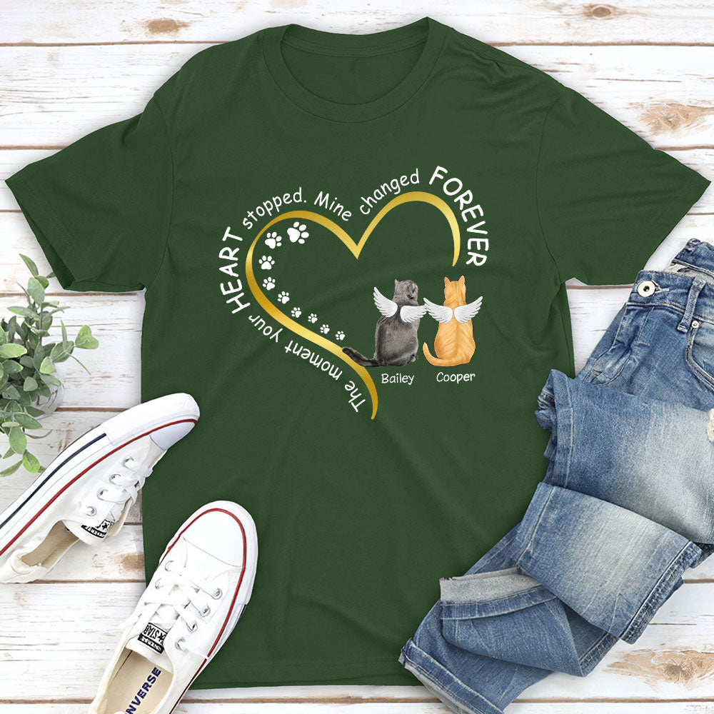 My Heart Changed Forever 2 - Personalized Custom Unisex 5.3 oz T-shirt for Pet Lovers