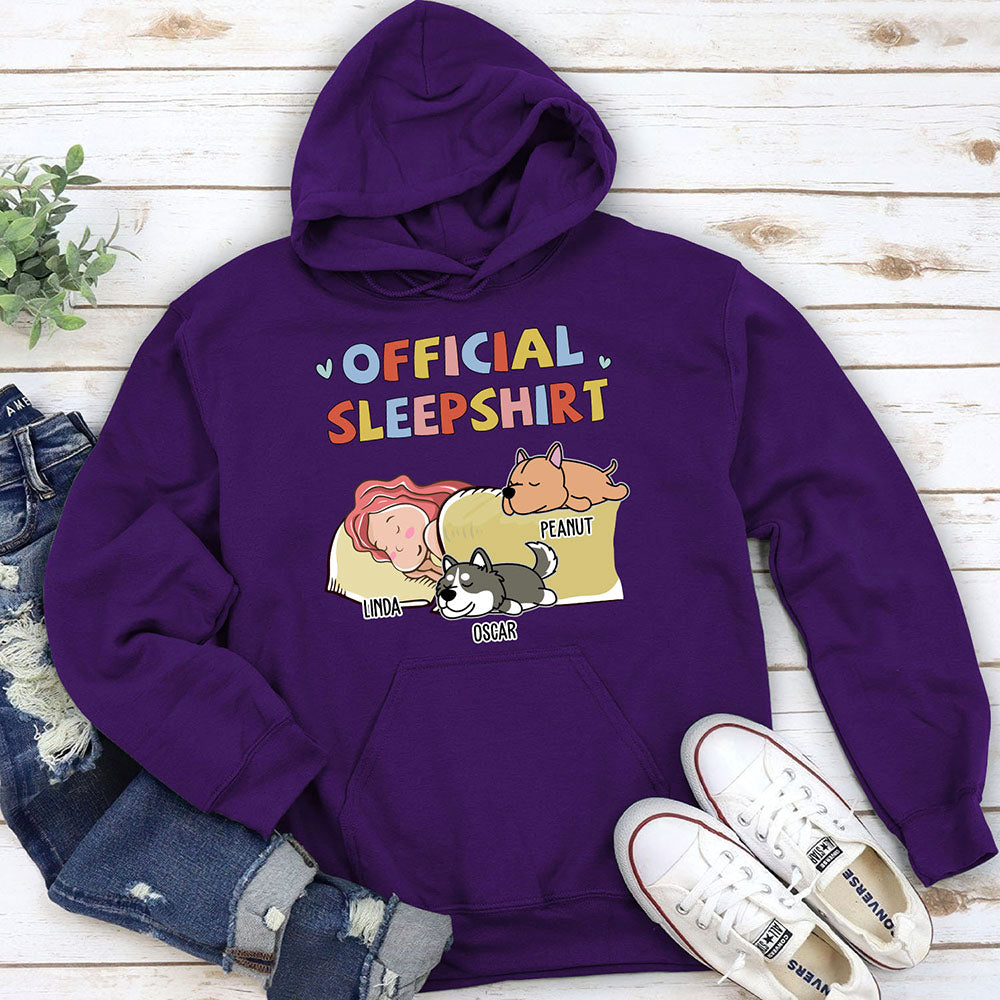 Sleeping Dog Sleepshirt Version 2 - Exclusive Personalized Custom Hoodie for Pet Lovers
