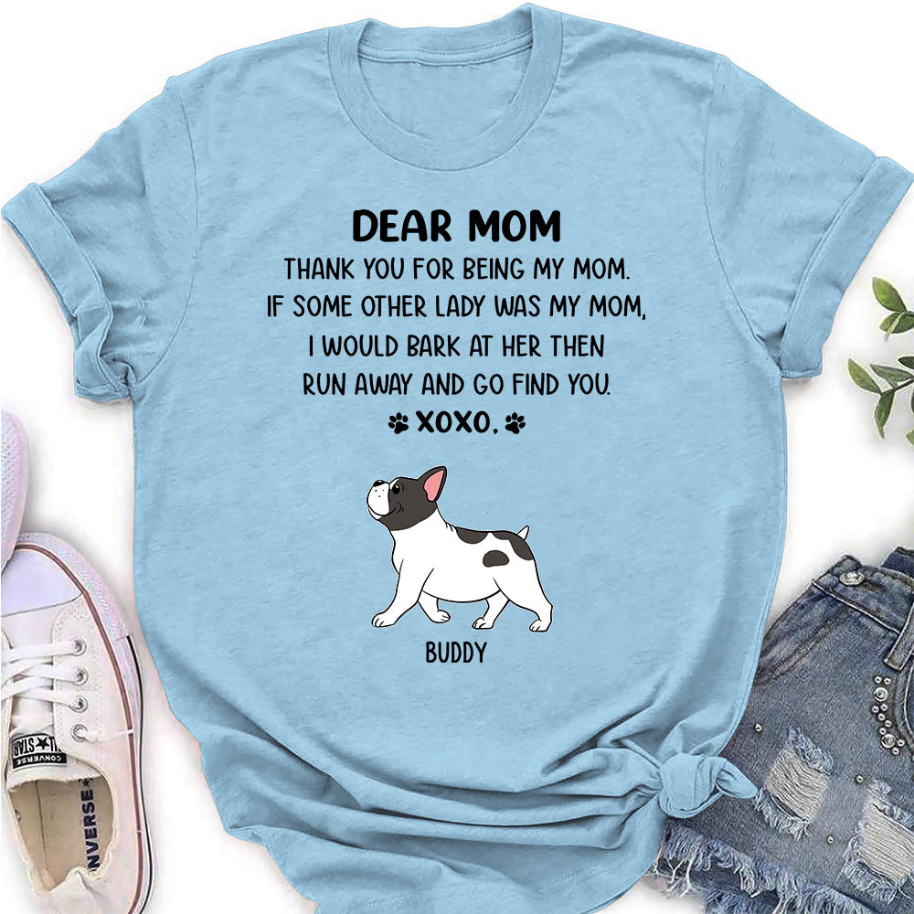 Dear Mom Xoxo - Exquisite Personalized Custom Women's T-shirt for Pet Lovers
