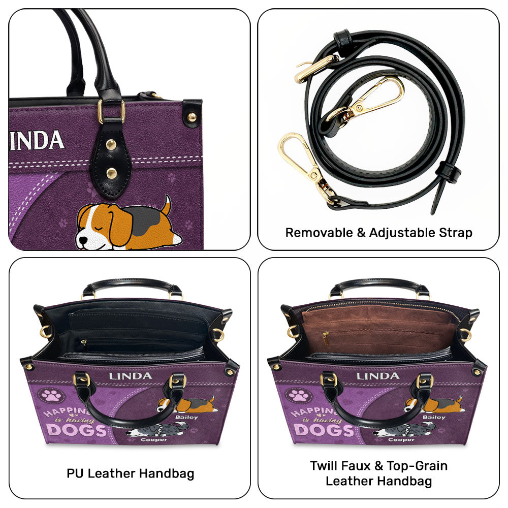 Personalized Custom Leather Bag for Dog Lovers