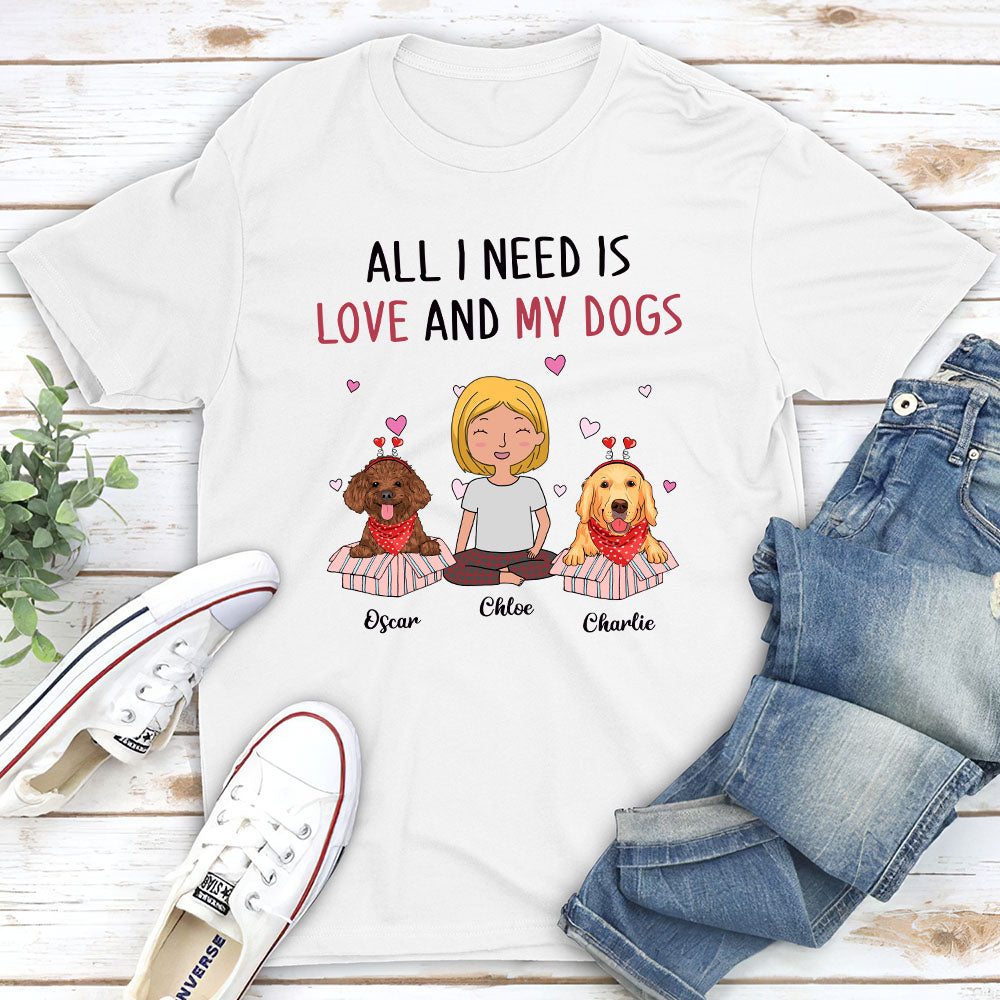 My Dog My Love - Personalized Custom Unisex 5.3 oz T-shirt for a Perfect Gift