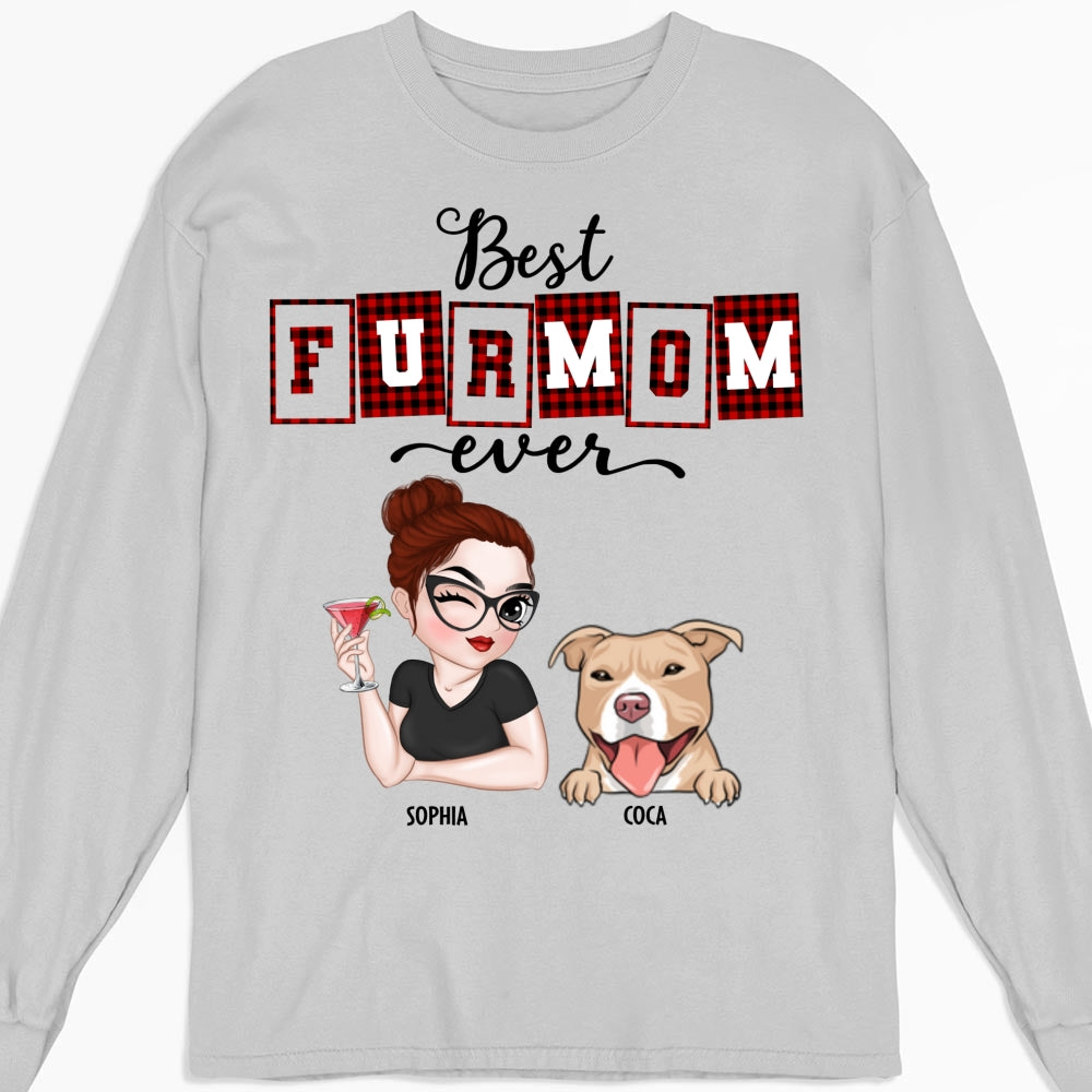 Best Fur Mom Of The Year - Exclusive Personalized Custom Long Sleeve Unisex T-shirt