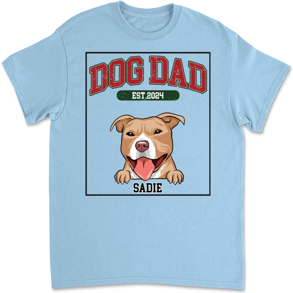 Love You My Mom Dad - Personalized Custom Unisex 5.3 oz T-shirt for Pet Lovers