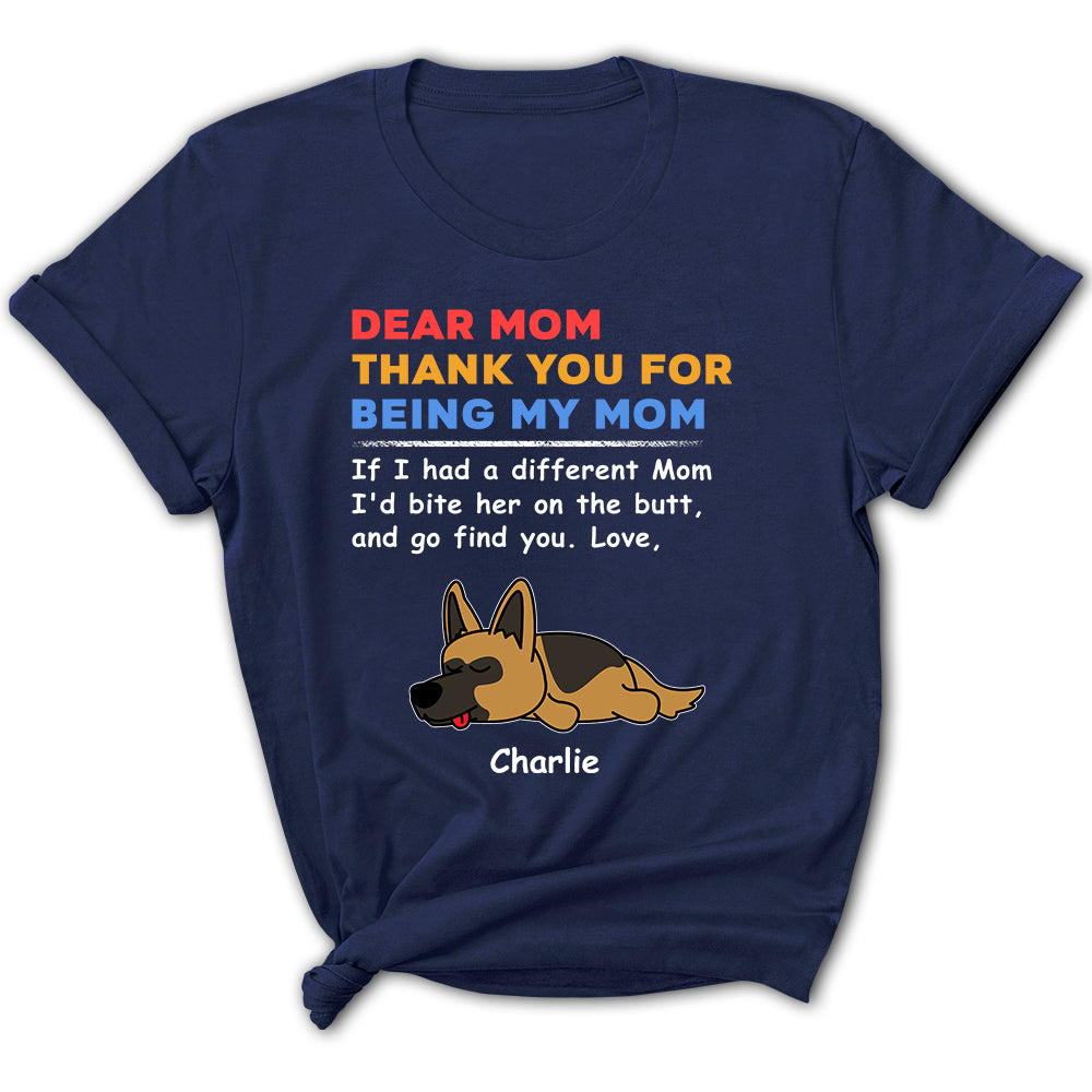 Bite The Butt 2 - Customizable Personalized Women's T-shirt for Pet Lovers
