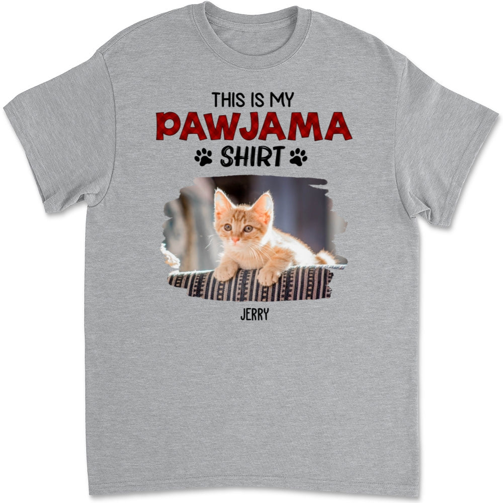 New Style Personalized Custom Unisex Cat Pawjama Photo T-Shirt